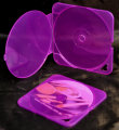4.4mm Square - Round Shell CD case Purple (Single)